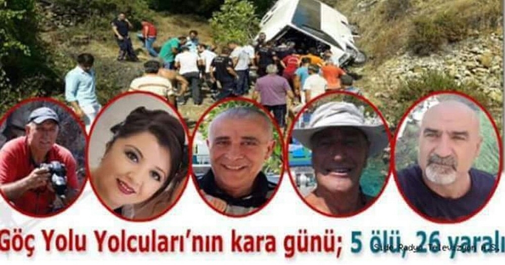Antalya'da 5 kişinin hayatını kaybetti tur midibüsü kazası (Videolu)