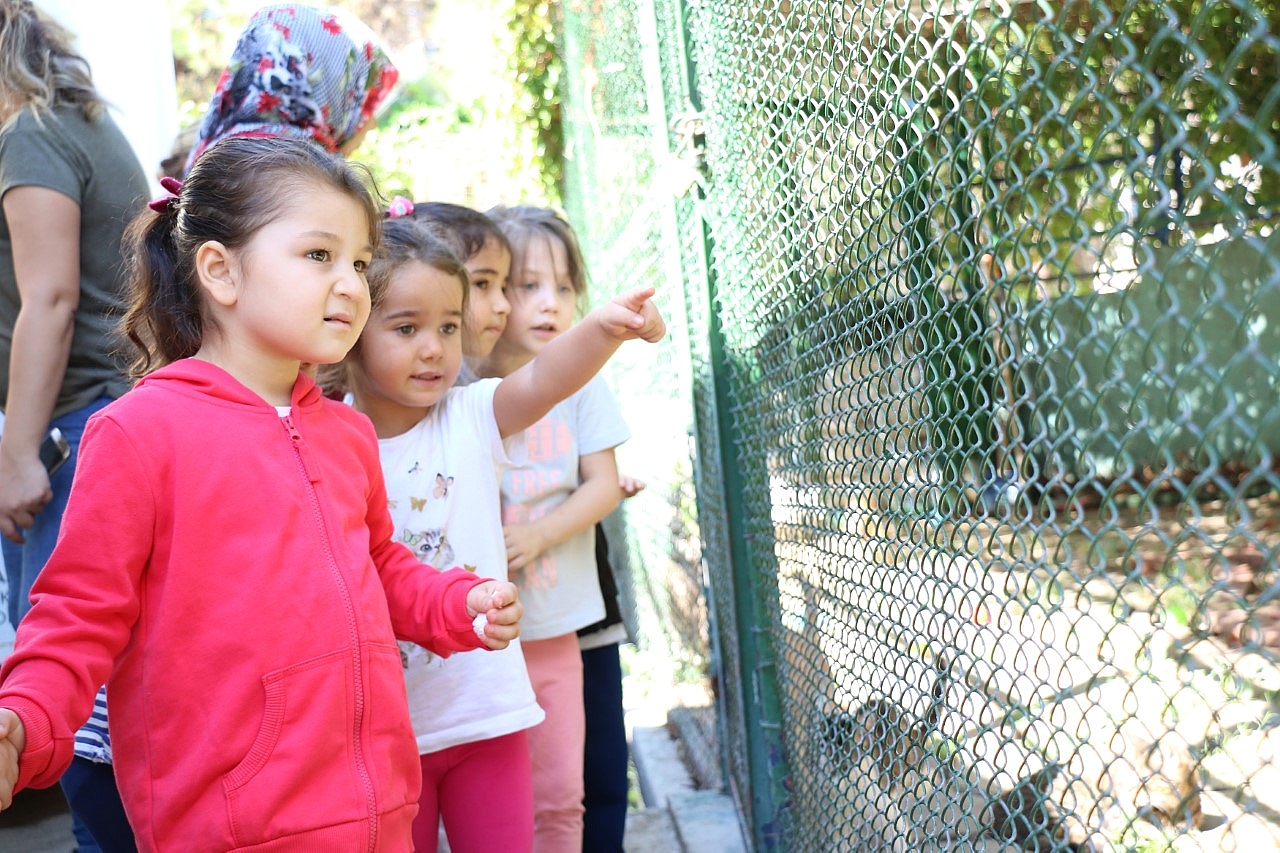 Miniklerden sevimli dostlara ziyaret