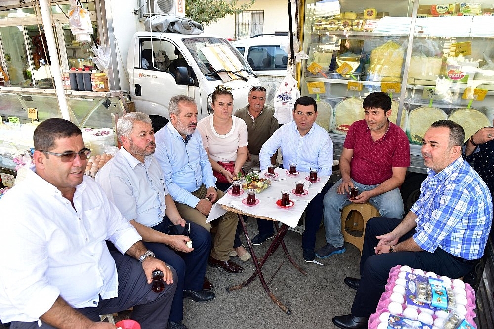 Başkan Tütüncü pazar denetiminde