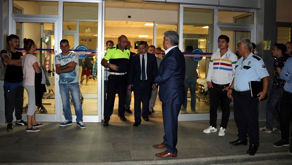 Otomobilin çarptığı kadın polis ağır yaralandı! (Videolu)