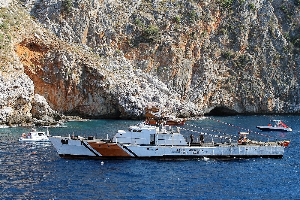 Sahil Güvenlik Gemisi dalış turizmi için batırıldı