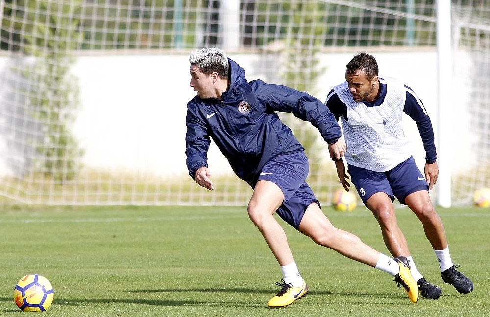 Antalyaspor'da neşeli antrenman