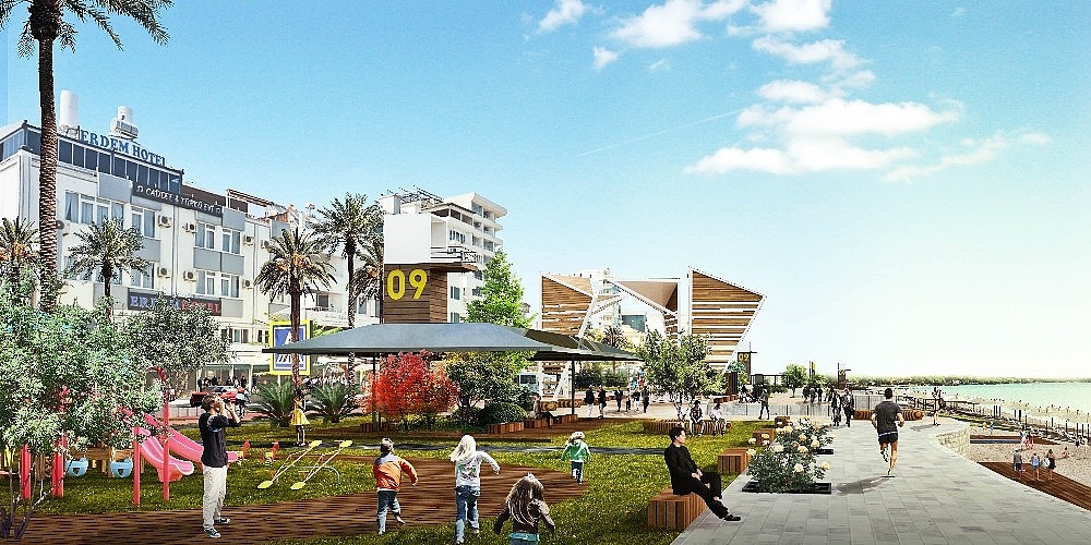 Antalya'ya 2020 model Konyaaltı sahili