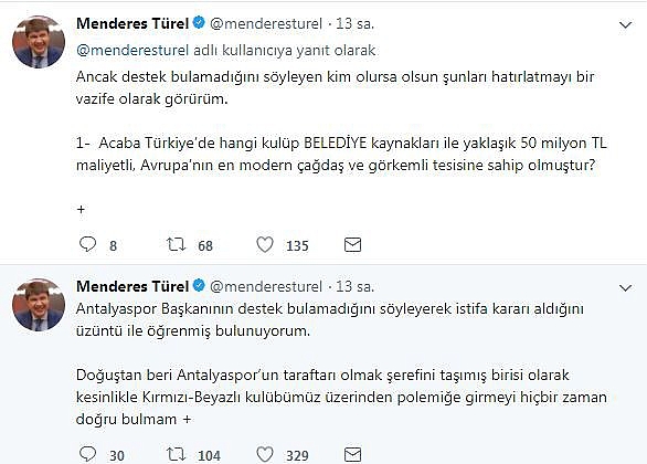 Başkan Türel'den Ali Şafak Öztürk'e sosyal medyadan cevap!