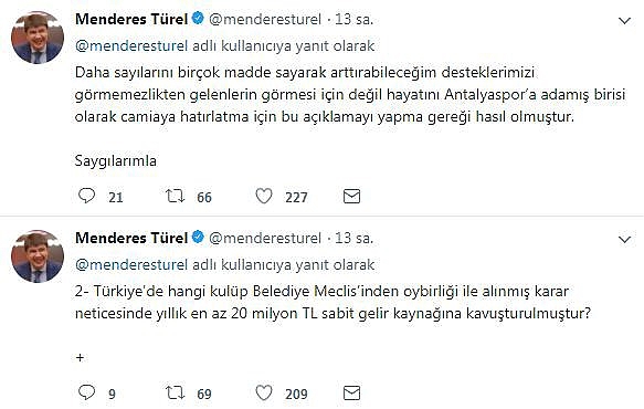 Başkan Türel'den Ali Şafak Öztürk'e sosyal medyadan cevap!