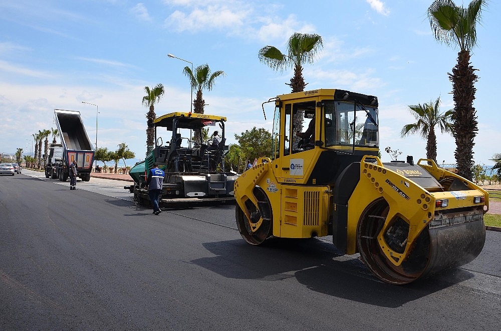 Antalya'da asfaltlama çalışmaları