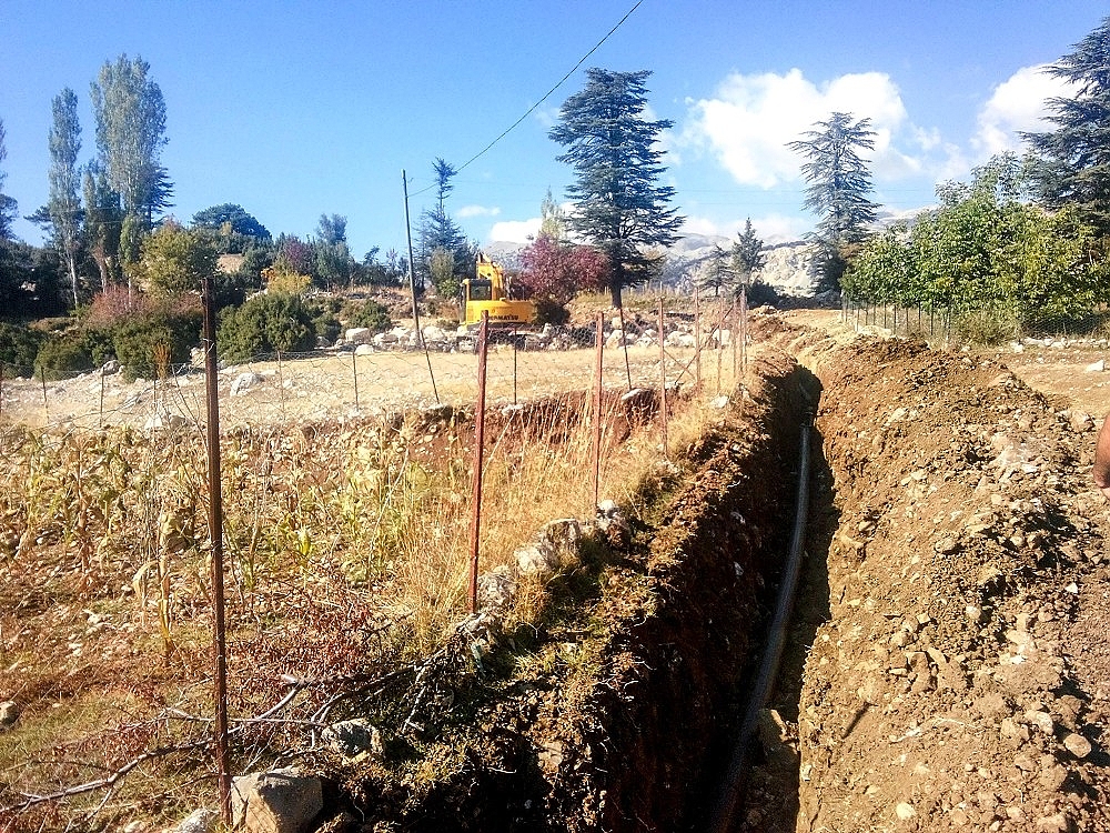 Kaş Yaylaçavdır'a kapalı devre sulama sistemi
