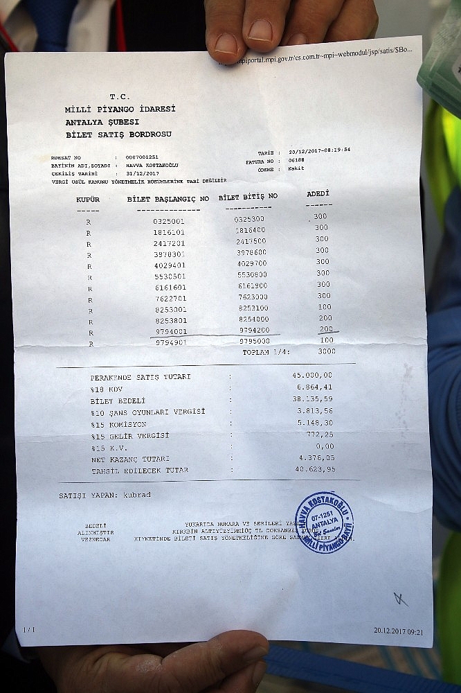 Antalya'da milyoner yapan gişe 'umut' oldu