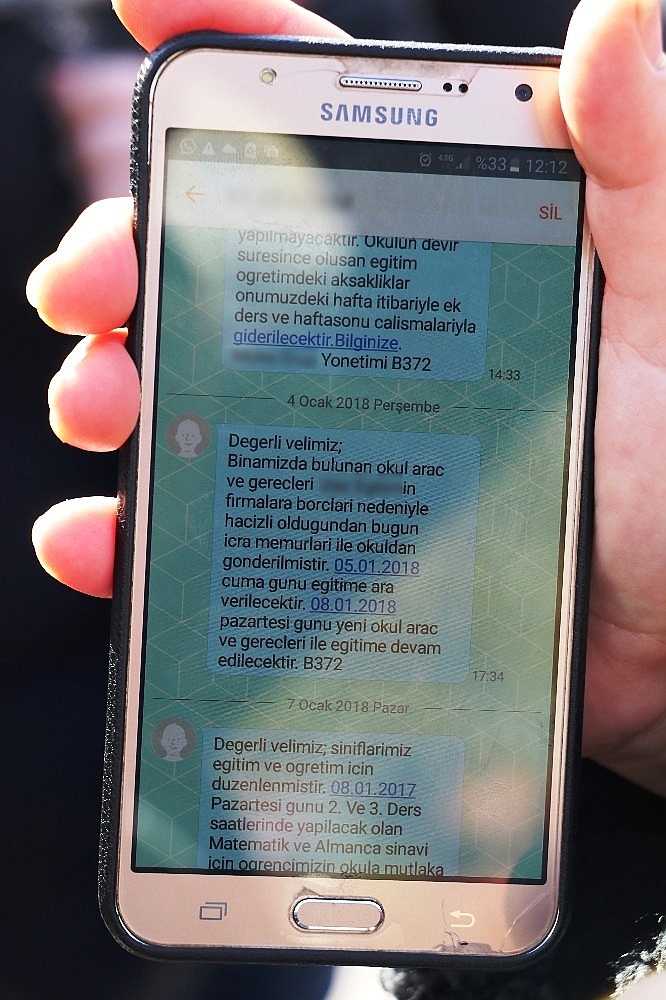 Antalya'da özel okula haciz iddiası velileri ayaklandırdı! (Videolu)