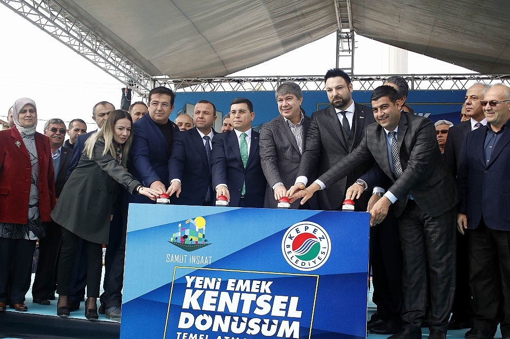 Antalya'da 319 daireli kentsel dönüşümün temeli atıldı
