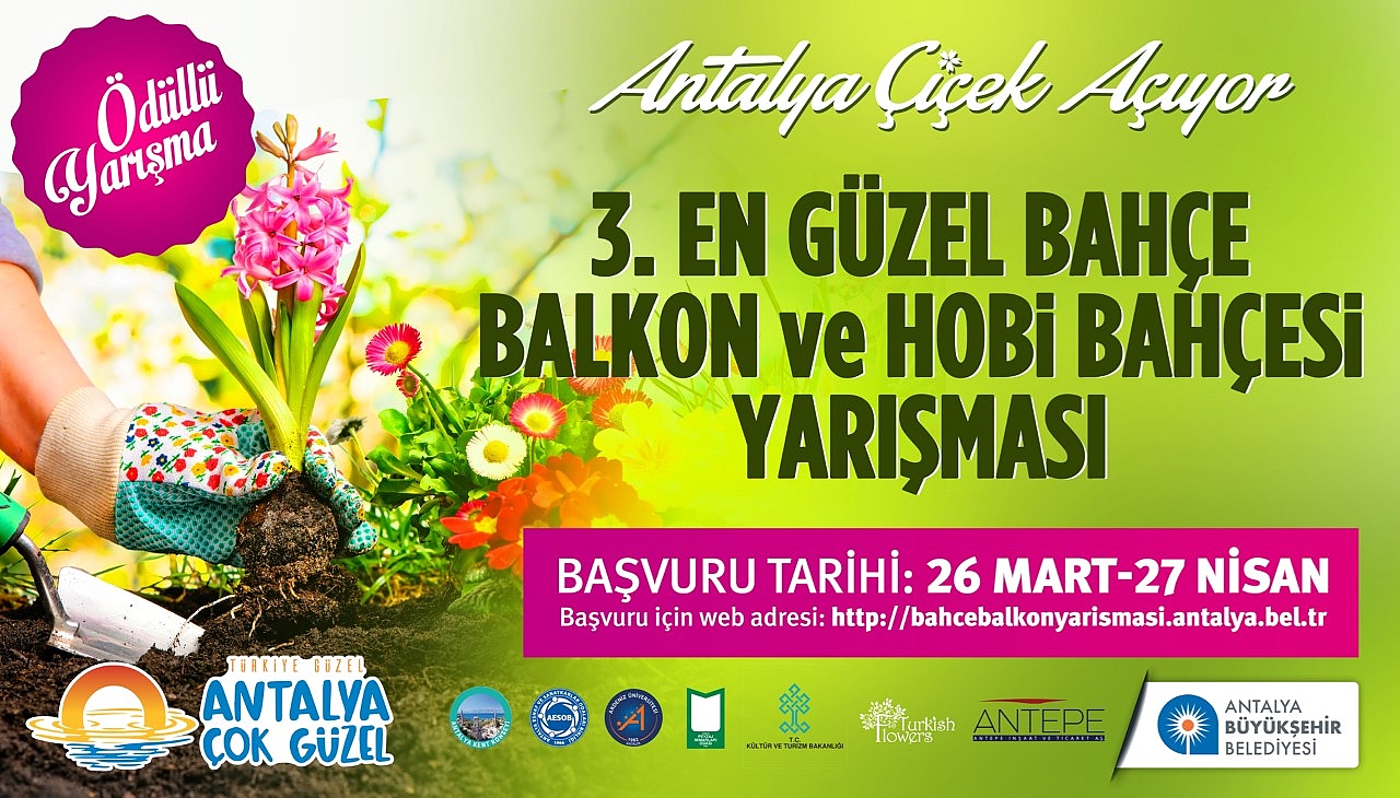 Antalya en güzel bahçe, balkon ve hobi bahçesini seçiyor