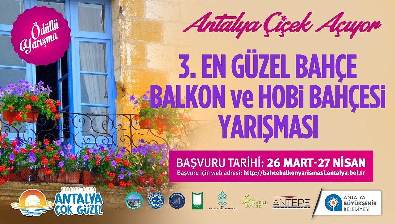 Antalya en güzel bahçe, balkon ve hobi bahçesini seçiyor