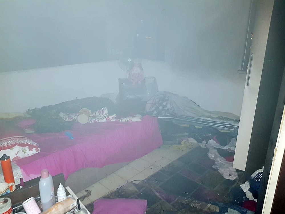Kavga ihbarına giden polis ev yangınıyla karışlaştı