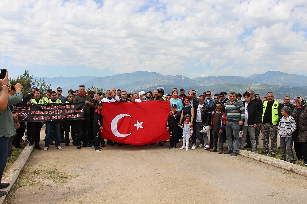 Motosikletçiler ustalarını unutmadı