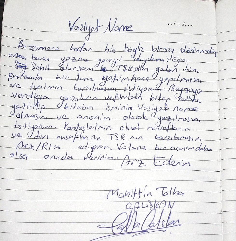Şehit annesi oğlunun vasiyetinin yerine getirilmesini istiyor (Videolu)