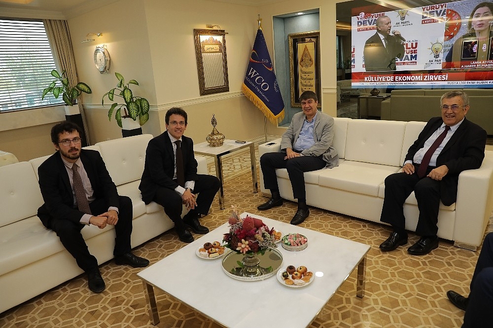 Akdeniz Kentler Birliği'nden Türel'e ziyareti