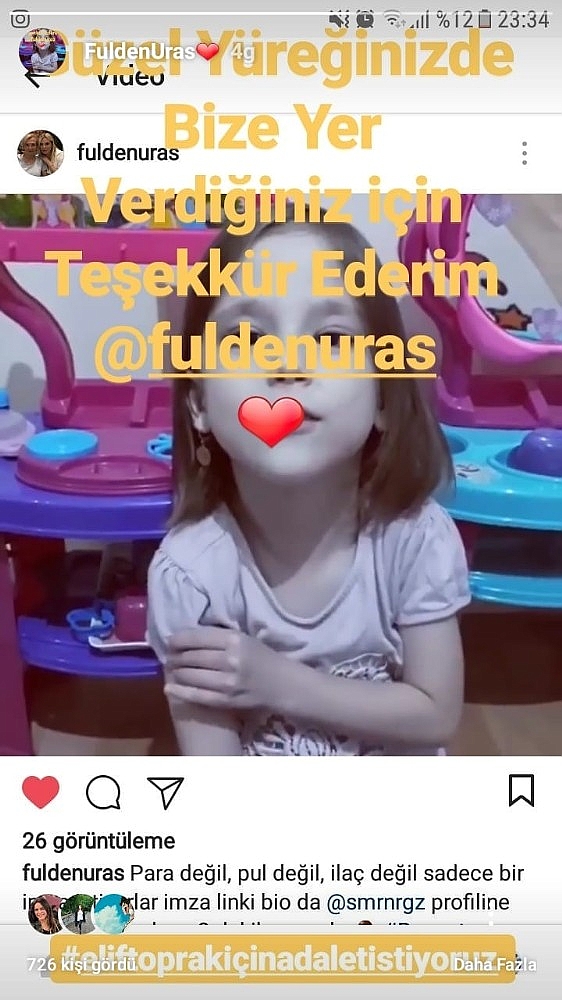 Minik Elif için 25 bin imza toplandı (Videolu)