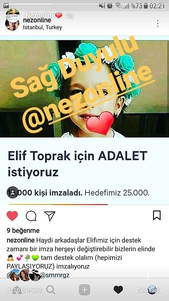 Minik Elif için 25 bin imza toplandı (Videolu)