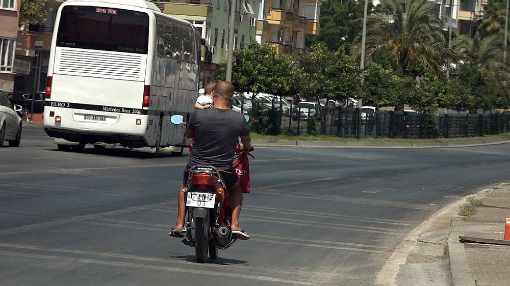 Alanya'da yürekleri ağızlara getiren görüntü!