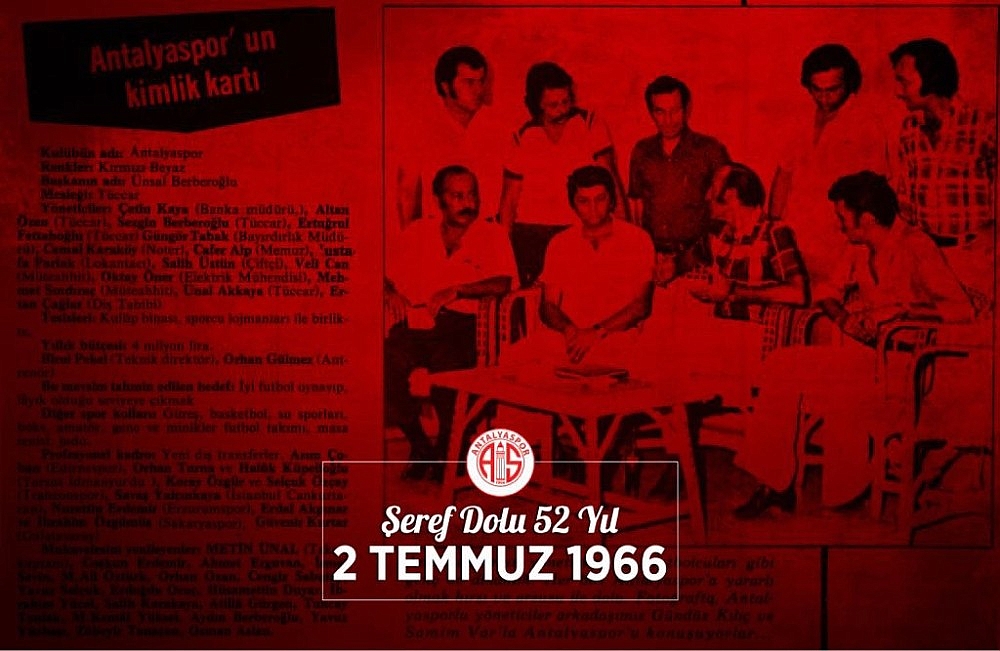 Antalyaspor 52 yaşında