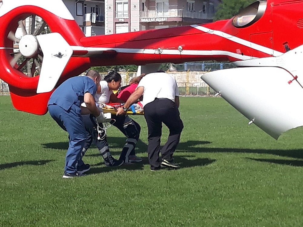 Hava ambulansı, minik Tevfik için havalandı!