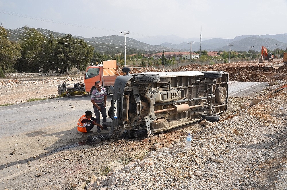 Akseki'de trafik kazası!