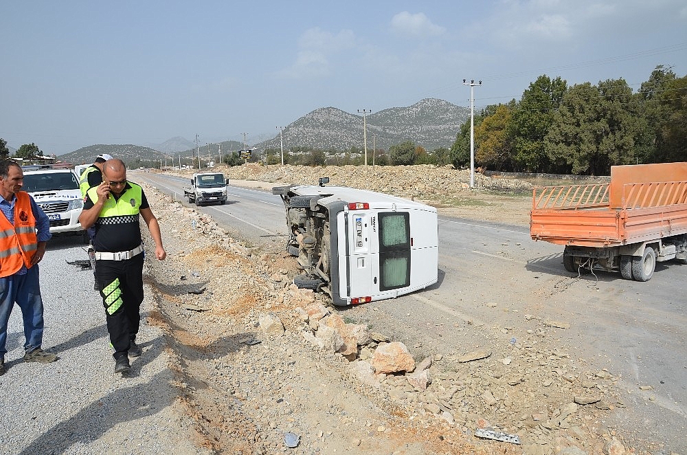 Akseki'de trafik kazası!