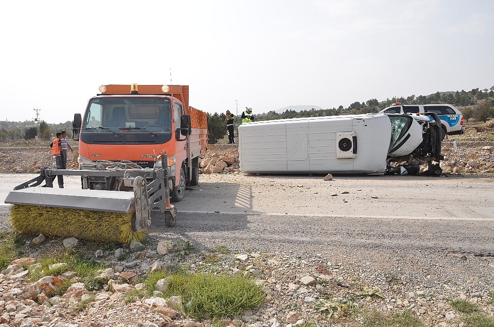 Akseki'de trafik kazası!