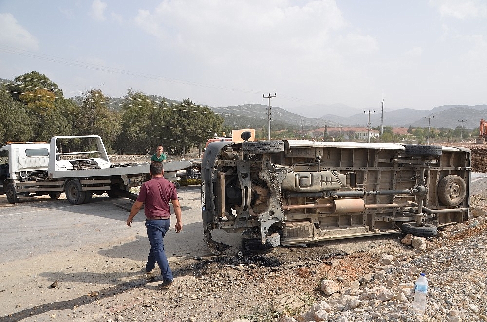 Akseki'de trafik kazası!