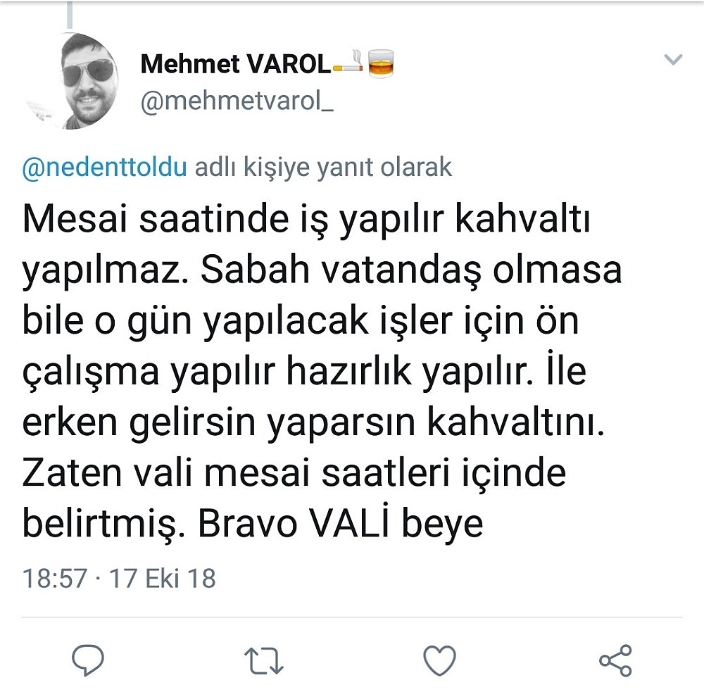 Mesai saatleri içinde sigara ve kahvaltıyı yasakladı, Twitter'da gündem oldu