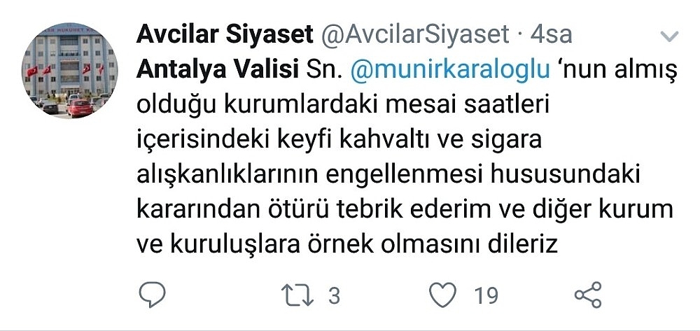Mesai saatleri içinde sigara ve kahvaltıyı yasakladı, Twitter'da gündem oldu