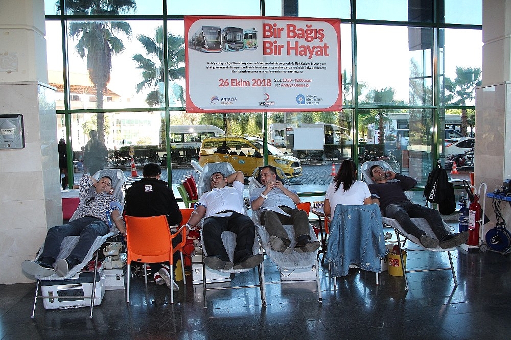 Antalya Ulaşım A.Ş'den kan bağışı