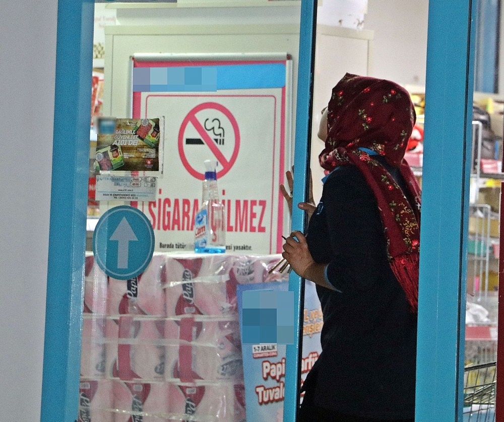 Zincir markette gaspçı dehşeti!