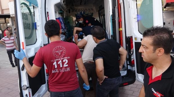 İhbara giden polisin düşen tabancasını alıp, 2 polisi ayağından vurdu