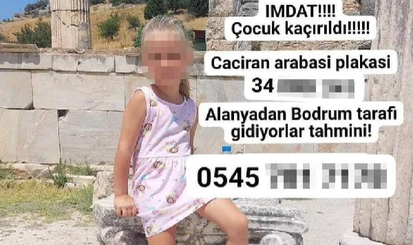 'Kaçırıldı' diyen anne, kızını kendisi alıkoymuş