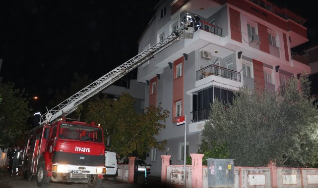 Apartmanda yangın paniği