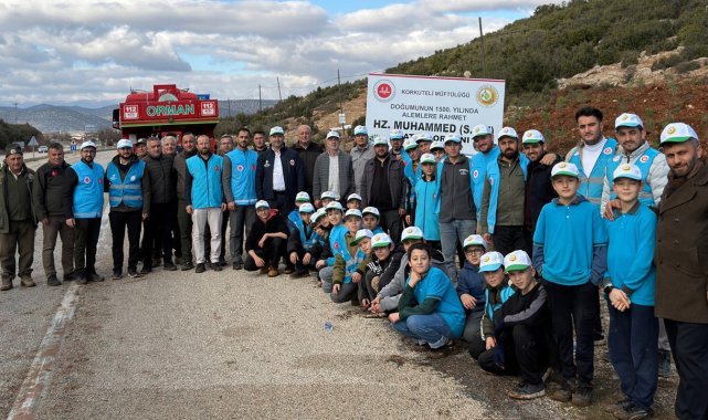 Korkuteli'de Hz. Muhammed Hatıra Ormanı kuruldu
