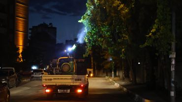 Büyükşehir'den gece vektör mesaisi