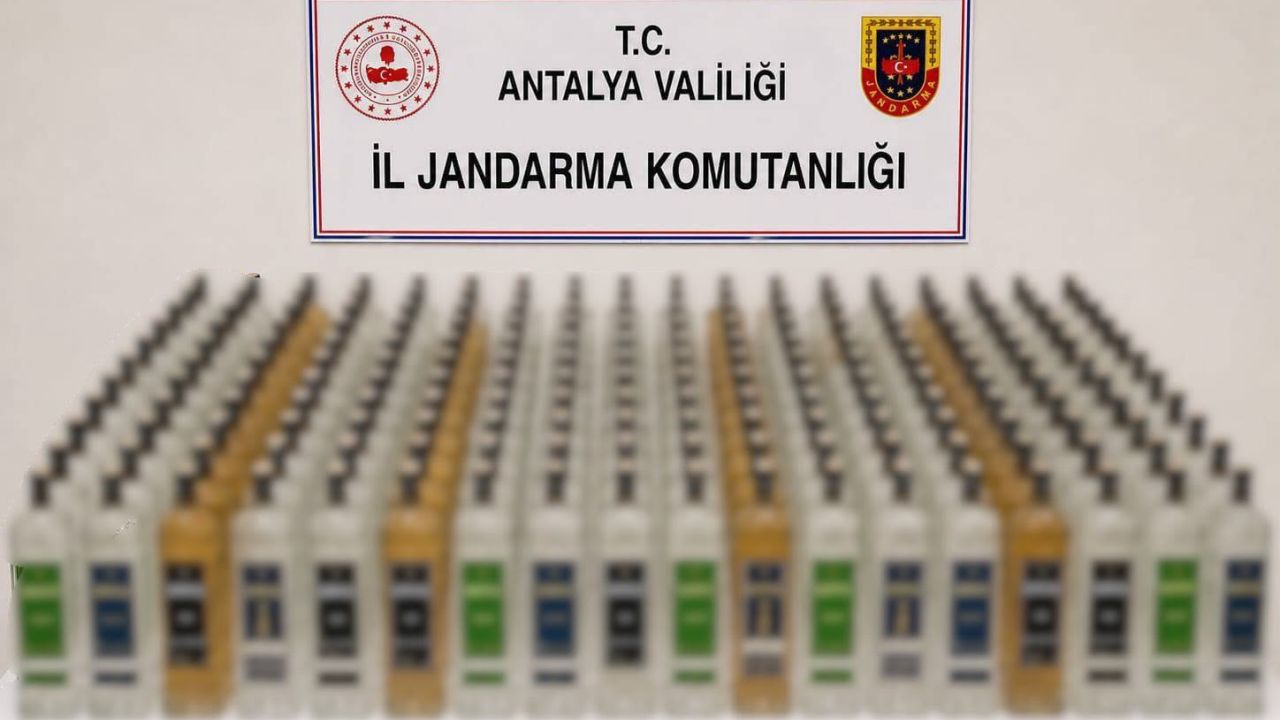 Alanya ve Manavgat’ta kaçak içki operasyonu