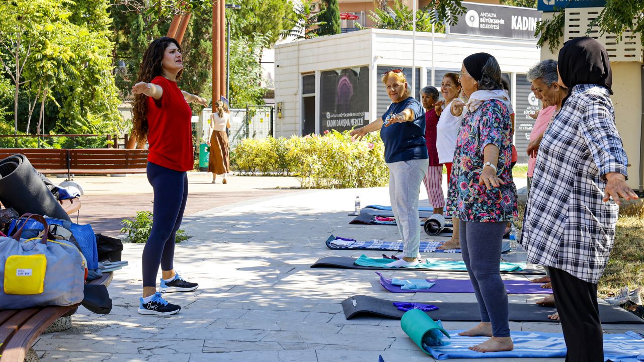 Kadın Danışma Merkezi’nde sabah sporu