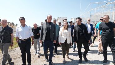 Kotan ve Özdemir, Feslikan Yağlı Pehlivan Güreşleri hazırlıklarını inceledi